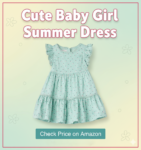 Amazon Essentials x Sofia Grainge Toddler and Baby Girls’ Woven Ruffle Sleeve Dress – Cute, Comfortable & Perfect for Everyday Wear