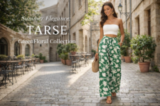 Boho Summer Vibes: Embrace the Free-Spirited Style with TARSE GreenFloral Palazzo Pants