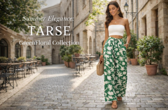 Boho Summer Vibes: Embrace the Free-Spirited Style with TARSE GreenFloral Palazzo Pants