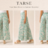 The Ultimate Summer Vacation Outfit: TARSE GreenFloral Palazzo Pants