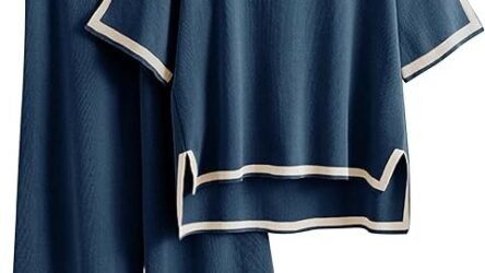 Explore Faleave Women’s Knit Two-Piece Sweater Set In Blue Color