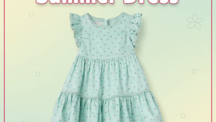 Amazon Essentials x Sofia Grainge Toddler and Baby Girls’ Woven Ruffle Sleeve Dress – Cute, Comfortable & Perfect for Everyday Wear